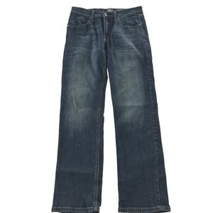 Rock & Republic Mens Straight Leg Jeans 33x31 Dark Blue Denim Rocker Aesthetic